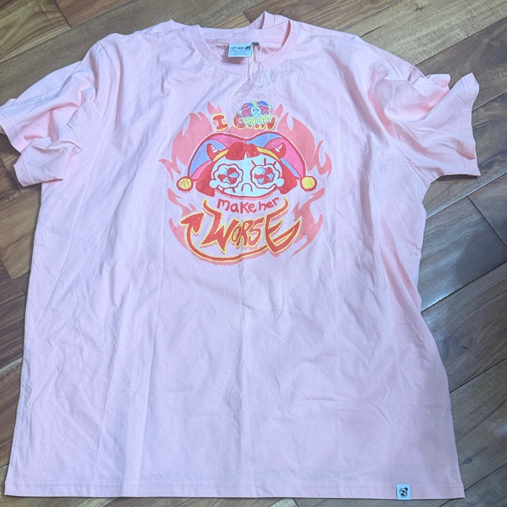 Unisex Pink Graphic Tee - 'Make Her Worse' - Picture 2 of 3
